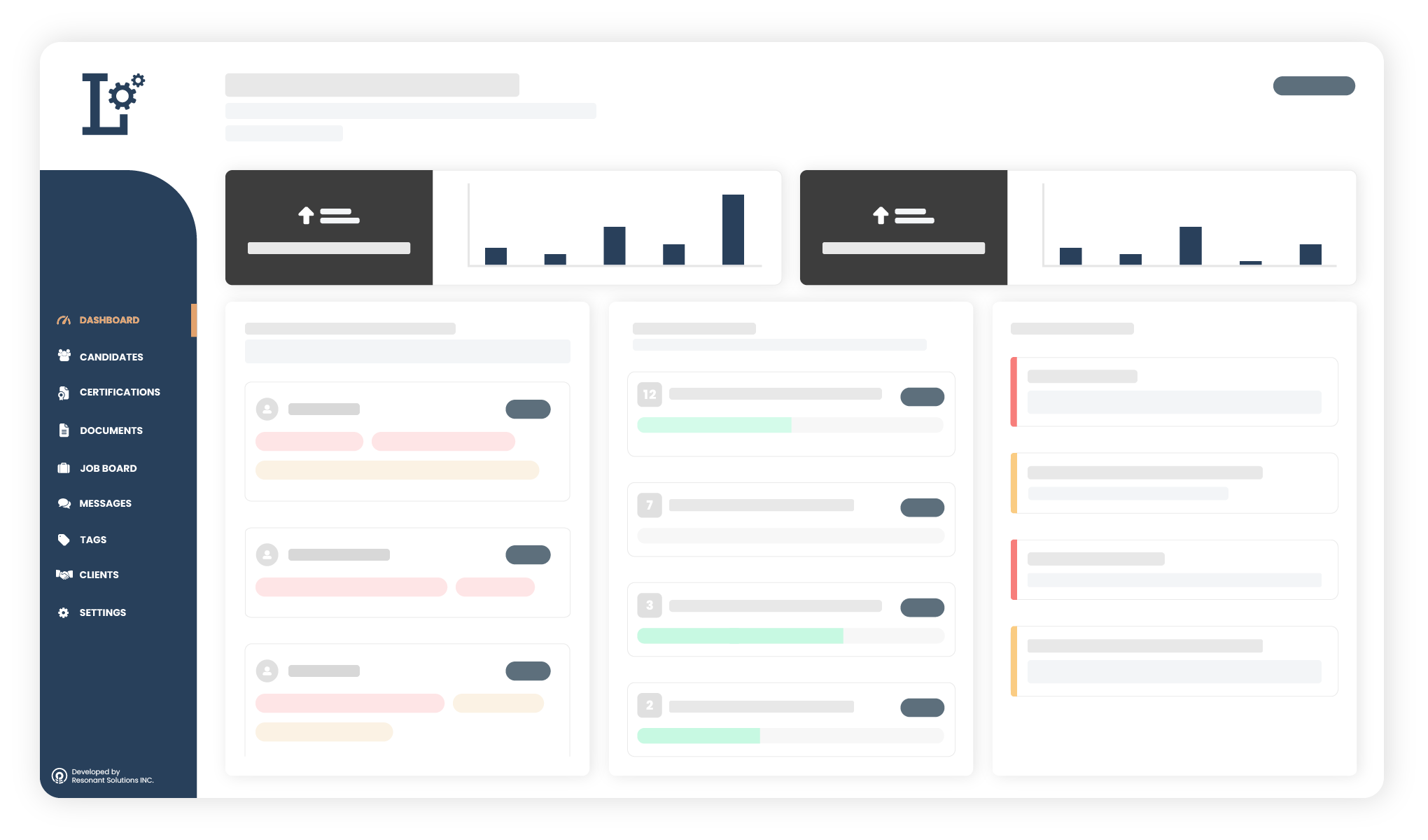 Labourly Dashboard Website Mockup